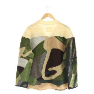 sacai ×KAWS 21-02578 ニットカーディガン 1 カーキ
