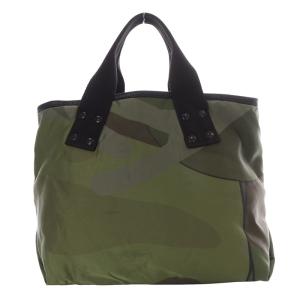 sacai KAWS 21-0255Sミディアムトートバッグ カモフラ ナイロン カーキ