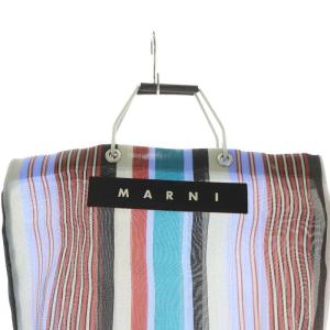 MARNI フラワーカフェ ストライプ バッグ トートバッグ ハンドバッグ マルチカラー SHMHR08A01 /SR15