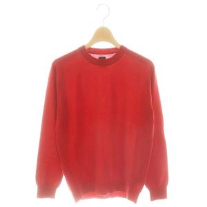 BATONER HIGH GAUGE CREW NECK セーター ニット 00 レッド /DO OS SH