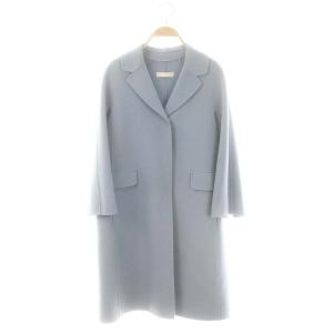 cucito a mano ヴァージンウールダブルフェイスコート 36 ライトブルー