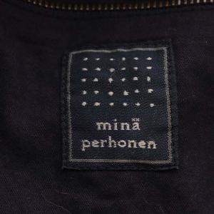 mina perhonen tambourine ショルダーバッグ リネン デニム ネイビー ma9571