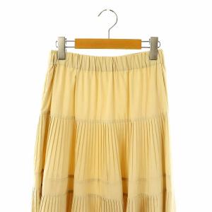 BEARDSLEY プリーツティアードスカート ロング フレア F アイボリー /DO OS