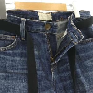 MARNI ×カレントエリオット テーパードデニムパンツ ジーンズ ベルト付き 24-0 インディゴ