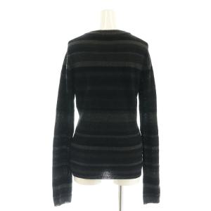 CLANE 24AW  MOLE MIX BORDER KNIT TOPS トップス ニット セーター 長袖 薄手
