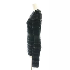 CLANE 24AW  MOLE MIX BORDER KNIT TOPS トップス ニット セーター 長袖 薄手