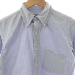 THOM BROWNE MWL001 ボタンダウンシャツ 1 ライトブルー /MI OS