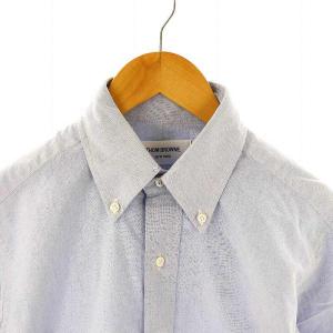 THOM BROWNE MWL001 ボタンダウンシャツ 長袖 1 ライトブルー /ES OS