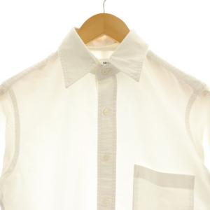 THOM BROWNE 襟付きバンドカラーシャツ 長袖 1 ホワイト MWL222 /DO OS