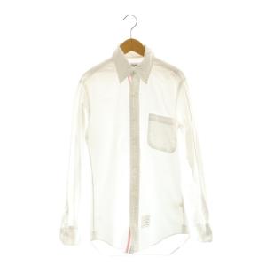 ボタンダウンシャツ 長袖 0 ホワイト