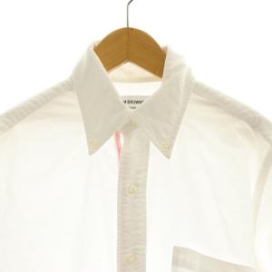 THOM BROWNE ボタンダウンシャツ 長袖 0 ホワイト