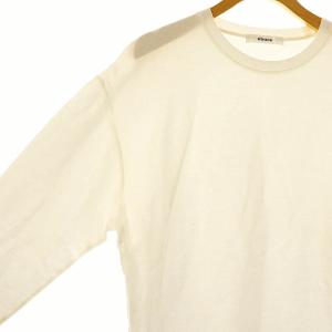 ebure オーガニックソフトコットン ロングスリーブTシャツ カットソー 38 白