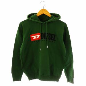 ロゴ プルオーバーパーカー スウェット 長袖 XXS グリーン 黒 赤 /ES OS