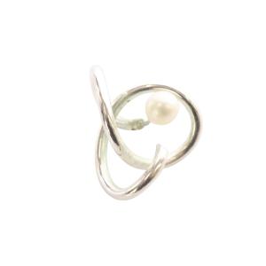 SV パール ピアス 保存袋付 片耳用 シルバー 1703-AP525 /SR17 SH