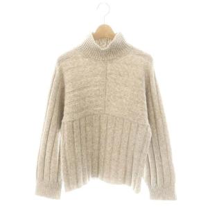 23AW BRUSHED RIB EMELINE ヤクウール混セーター ニット 長袖 38 ベージュ /NR