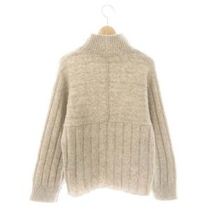 theory luxe 23AW BRUSHED RIB EMELINE ヤクウール混セーター ニット 長袖 38 ベージュ /NR