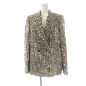 beautiful people セットアップ ジャケット パンツ グレンチェック テーラード 38 ライトベージュ ブラック