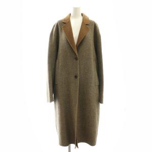 NEP TWEED RIVER COAT コート チェスター ロング 1 ベージュ ブラック /HK OS