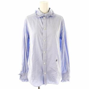 23AW ROUND COLLAR FRILL SH L.OX 02 ブルー