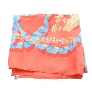 HERMES 春の祭典 LE SACRE DU PRINTEMPS スカーフ 赤 レッド カレ90 /SR OH