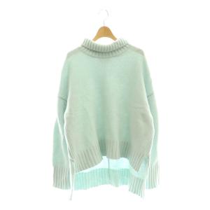 23AW ベーシックタートルニットプルオーバー セーター S ミントブルー /DO OS