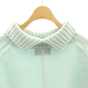 SEVEN TEN by MIHO KAWAHITO 23AW ベーシックタートルニットプルオーバー セーター S ミントブルー /DO OS