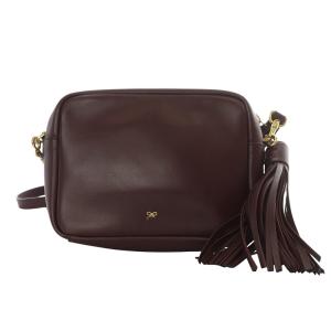 ANYA HINDMARCH Neeson Tassel Cross Body Bag ボルドー