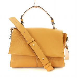 レザー2-wayボストンバッグ ハンドバッグ ショルダーバッグ 本革 茶 LO7524AW000353