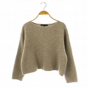 vingt-trois 24AW カシミヤブレンド クロップド ニット セーター ウール 32 グレー