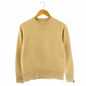 ×LOOPWHEELER CREW-NECK スウェット プルオーバー 長袖 M ベージュ /HK OS