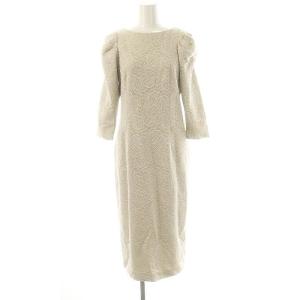 レースタイトカットワンピース 36 白 ベージュ /MI OS SH