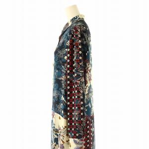 GRACE CONTINENTAL サラサミックスシャツワンピース 38 アイボリー マルチカラー