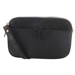 ペブルド レザー キャリー クロスボディバッグ ショルダーバッグ 黒 ブラック /SR33