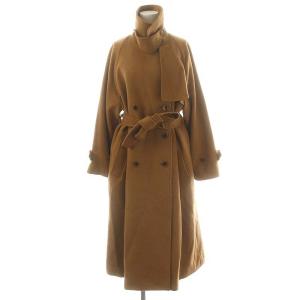 23AW カシミヤ混ウールトレンチコート ベルト付き 36 キャメル /MI OS