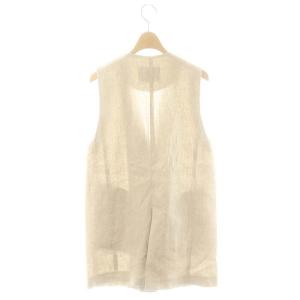 SLOBE IENA リネンジレ ベスト ベージュ /HK OS