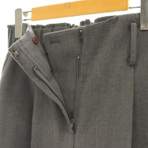 MACHATT タックテーパードパンツ スラックス L グレー /AT OS