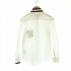 Y-3 バイカラーシャツ 長袖 M ホワイト ブラック /DO OS