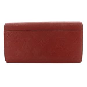 LOUIS VUITTON モノグラム アンプラント ポルトフォイユ サラ 長財布 レッド M61181