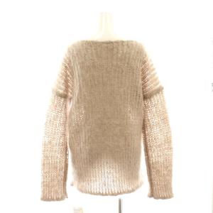 Plage 23AW モヘアラフリーニット セーター シャギー 長袖 F ベージュ