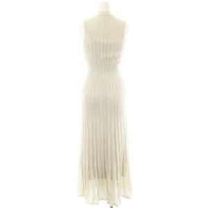 SNIDEL 24AW クロシェ風シアーニットワンピース ロング F ミント /ES OS