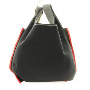 PAUL SMITH グラフィックニット ミニトートバッグ ロゴ 黒 /MM OF