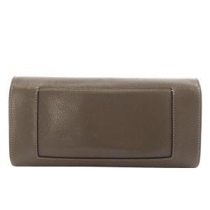 CELINE ラージフラップマルチファンクション 長財布 二つ折り レザー グレージュ /YO8 OH