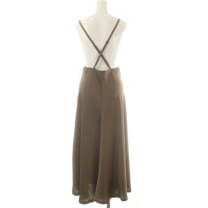 Diagram GRACE CONTINENTAL 24AW サテンコンビジレワンピース ロング 36 ブラウン /HK OS