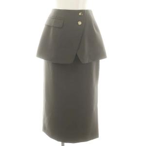 24SS レイヤードペンシルスカート 2点セット 36 グレー /MI OS