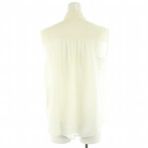 GRACE CONTINENTAL 24AW チンツボウタイノースリーブブラウス 36 ホワイト /DF OS