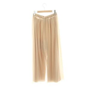 Diagram GRACE CONTINENTAL 24AW チュールレイヤードパンツ ワイドパンツ イージーパンツ 36 ベージュ