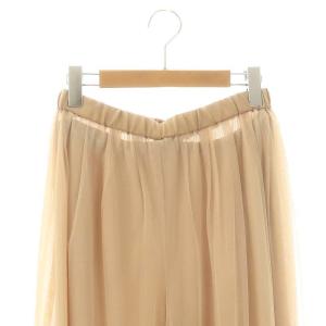 Diagram GRACE CONTINENTAL 24AW チュールレイヤードパンツ ワイドパンツ イージーパンツ 36 ベージュ