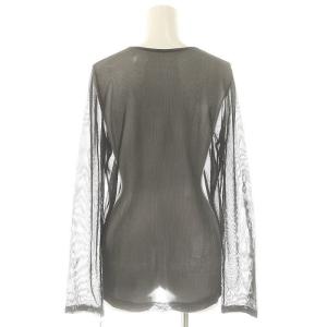 Diagram GRACE CONTINENTAL 24AW シアークルーニットトップ カットソー 長袖 36 ブラック /DF OS