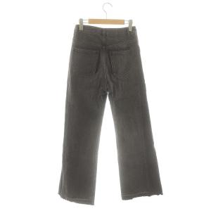Diagram GRACE CONTINENTAL 24AW サイド切替フレアデニムパンツ ジーンズ カットオフ 36 ブラック /DF OS