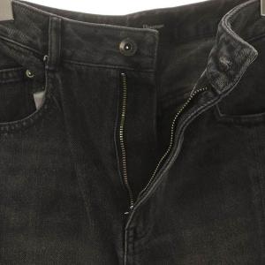 Diagram GRACE CONTINENTAL 24AW サイド切替フレアデニムパンツ ジーンズ カットオフ 36 ブラック /DF OS